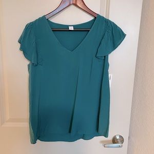 Old Navy Flutter Sleeve Blouse